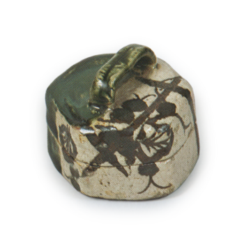 Oribe hexagonal incense caddy with ivy design