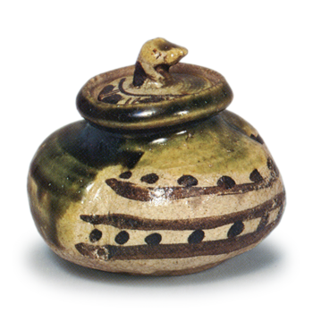 Oribe incense caddy in shape of bag