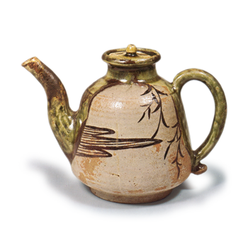 Oribe, soup pouring vessel