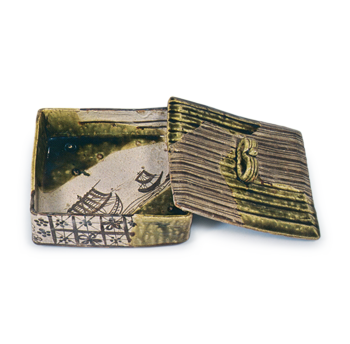 Oribe square box with cover