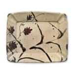 Oribe rectangular dish with miscanthus design
