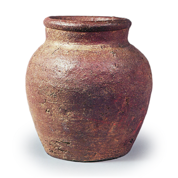 Bizen ware: jar.