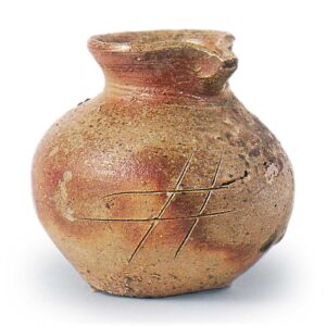 Bizen ware: small beaked jar.