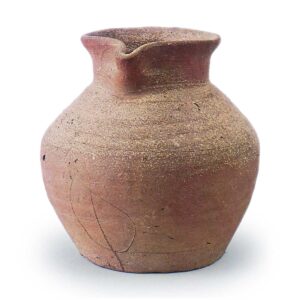 Bizen ware: small beaked jar.