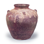 Bizen ware: jar with four handles.