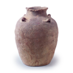 Bizen ware: jar with four handles.