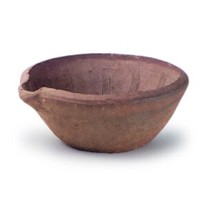 Bizen ware: mortar.