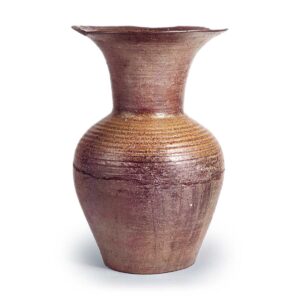 Bizen ware: flower vase.