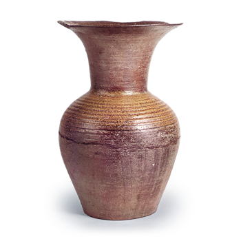Bizen ware: flower vase.