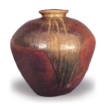 Tamba ware: jar.