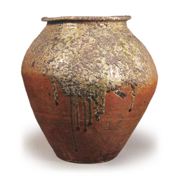 Tamba ware: jar.