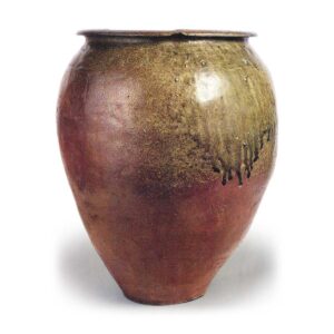 Tamba ware: jar.