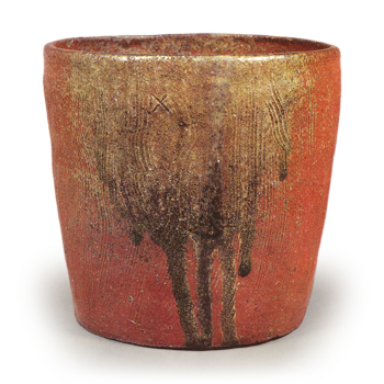 Tamba ware: water jar of Onioke shape.