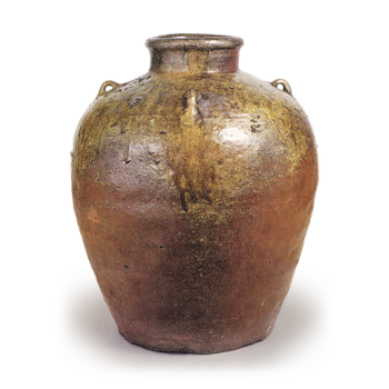 Jar with four handles.