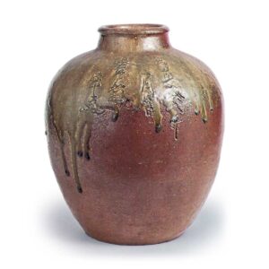 Tamba ware: jar.