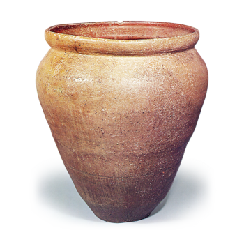 Tamba ware: large jar.
