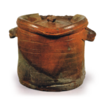 Bizen ｎｏtch･shaped water jar with two handles, known as "Yabureya"