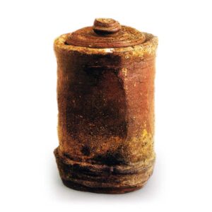 Bizen tal l cyl indrical water jar