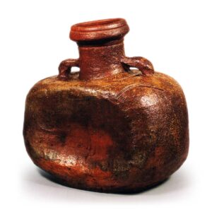 Bizen flask with two handles