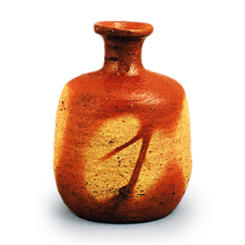 Bizen furidashi (small pot) with ¨fire marks"