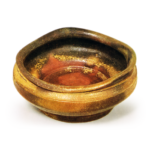 Bizen "shoe"-shaped bowl