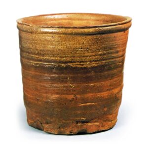 Bizen Water jar of onioke (pail) shape