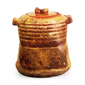 Bizen Water jar with two handles， known as "Tatsuta･gawa"