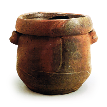 Bizen Water jar with two handles