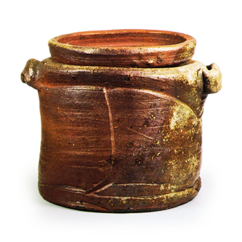 Bizen Water jar with two handles