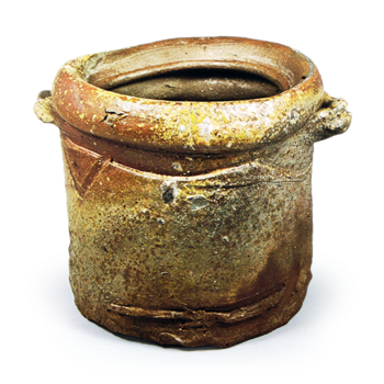 Bizen Water jar with two handles