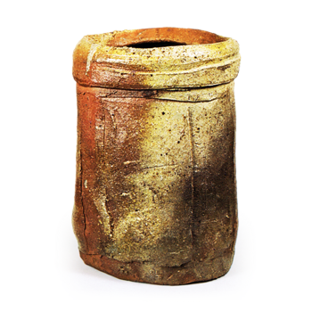 Bizen Tall cylindrical water iar