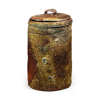 Bizen Tall cylindrical water iar