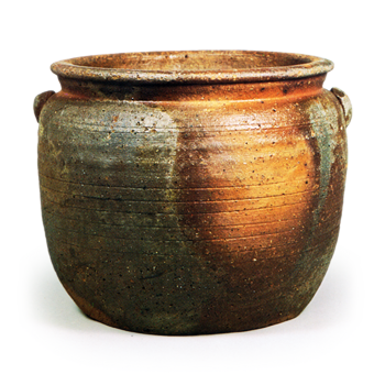 Bizen Water jar with two handles