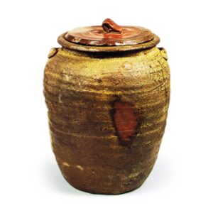 Bizen Water jar of tane-tsubo (seed storage iar) shape