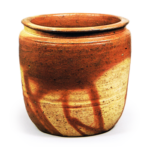 Bizen Water jar with "fire marks", known as "Tama-gashiwa"