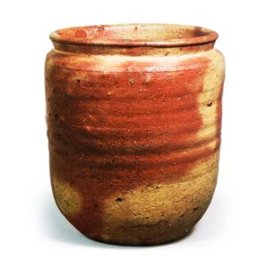 Bizen Water jar with "fire marks"