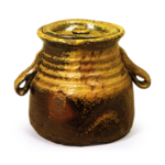 Bizen Water jar with two drooping handles