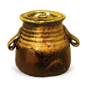 Bizen Water jar with two drooping handles