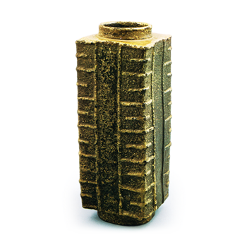 Bizen Flower vase with sangi (dividing blocks) design