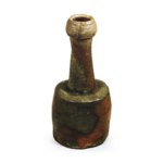 Bizen Bottle-shaped flower vase of kinuta (fulling block) shape