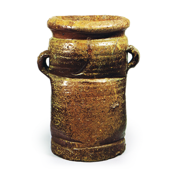 Bizen Flower vase with two loop. handles