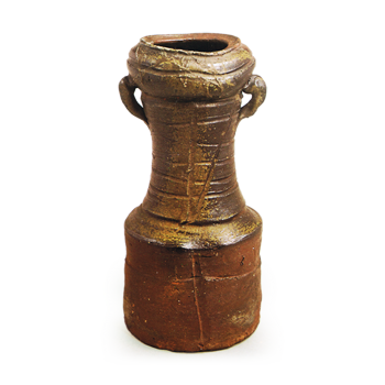 Bizen Flower vase with two handles