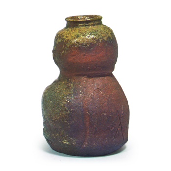 Bizen Gourd-shaped tea caddy