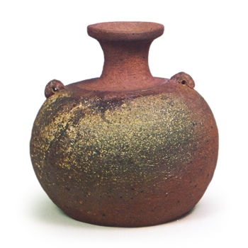 Bizen Furidashi (small pot) with two loop handles
