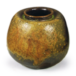 Bizen Tea caddy of shiribukura shape