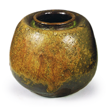 Bizen Tea caddy of shiribukura shape