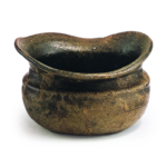 Bizen Kensui jar of fukuro (pouch) shape