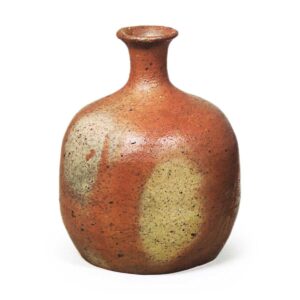 Bizen Wine bottle with "fire marks"