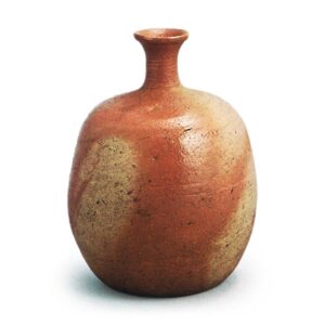 Bizen Wine bottle with "fire marks"