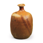 Bizen Wine bottle with "fire marks"